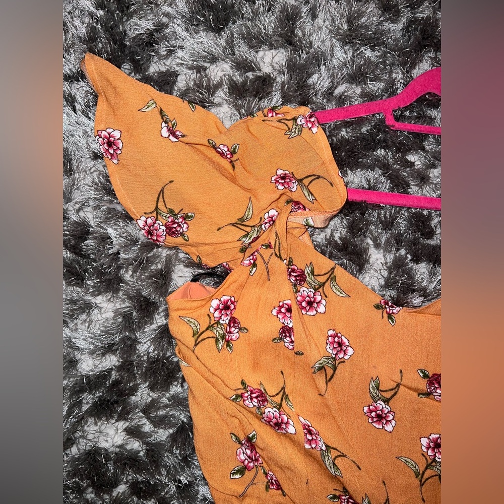 Lulus Floral Orange Jumpsuit - Picture 9 of 11
